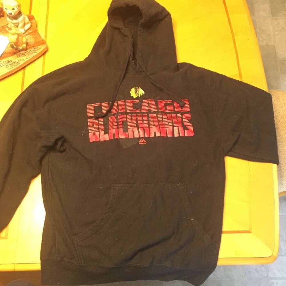 Black hawks hoodie